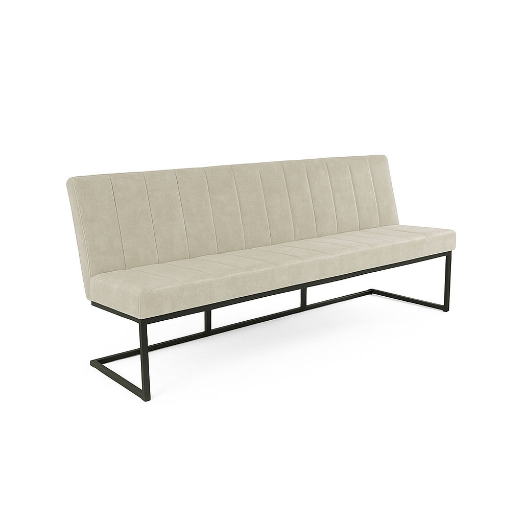 Bancheta catifea FLEET OHIO culoare BEJ DESCHIS