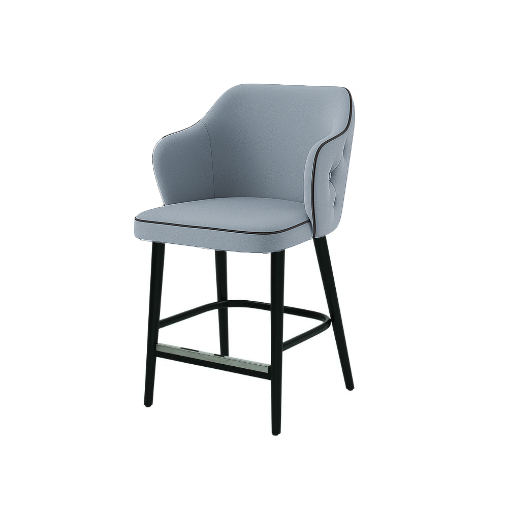 Scaun bar catifea GALBENA | model ZOE