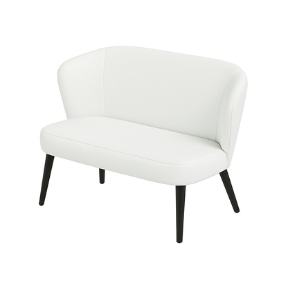 Bancheta piele LOTUS culoare ALB