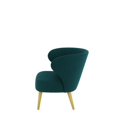 Fotoliu catifea VERDE | model CAPRICE