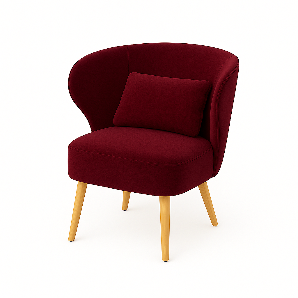 Fotoliu catifea ROSIE | model CAPRICE