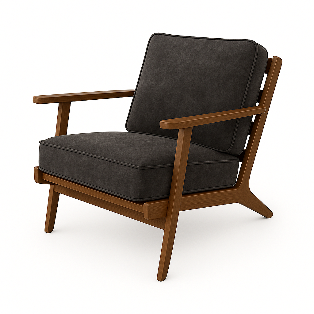 Fotoliu catifea GRI model MARIA