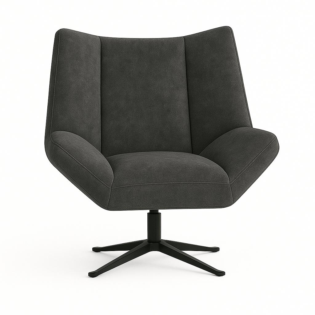 Fotoliu catifea GRI | model STEA