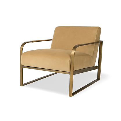 Fotoliu catifea MARCELO culoare BEJ