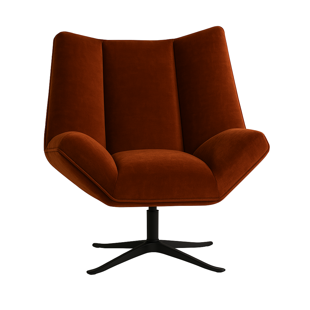 Fotoliu catifea STEA culoare ROSCAT