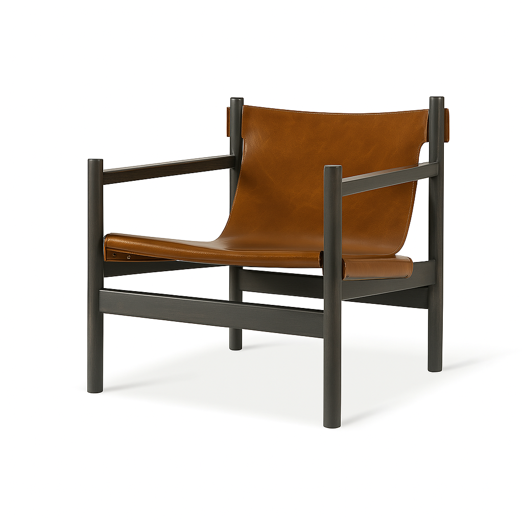 Fotoliu piele VLODI culoare MARO