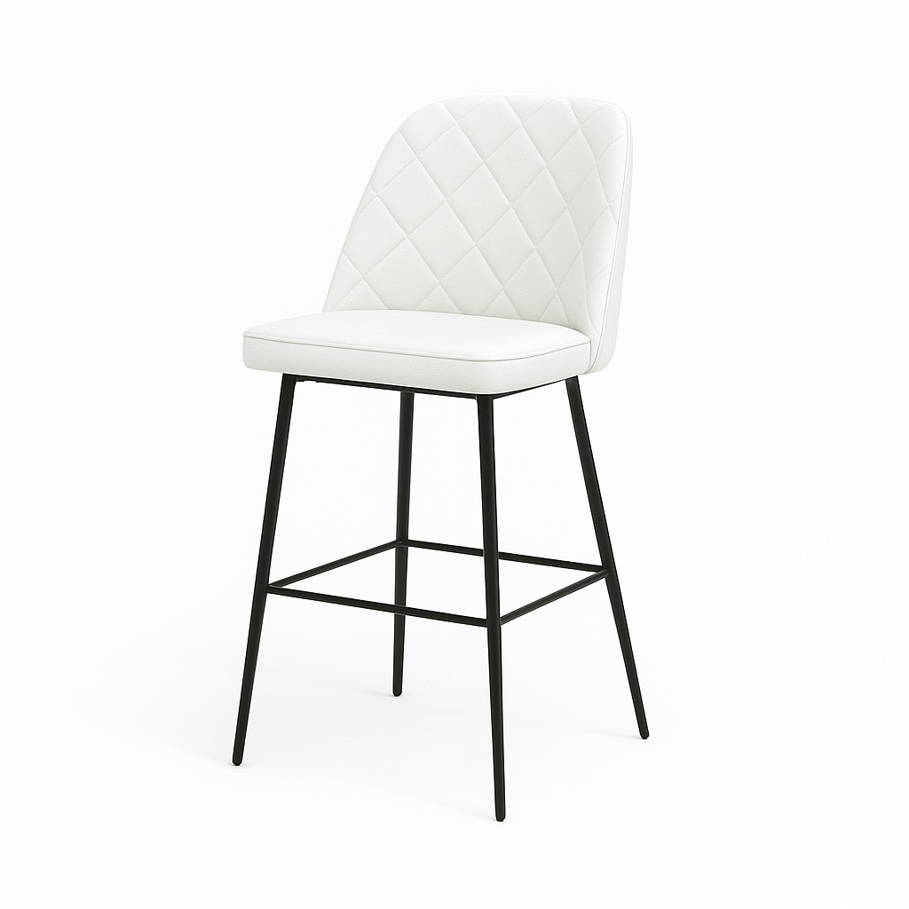 Scaun bar piele naturala BEJ | model FOX