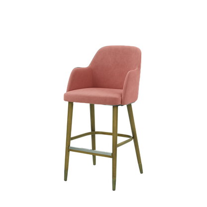 Scaun bar catifea ROZ | model PINO