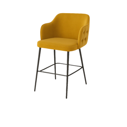 Scaun bar catifea BEJ | model TEONA