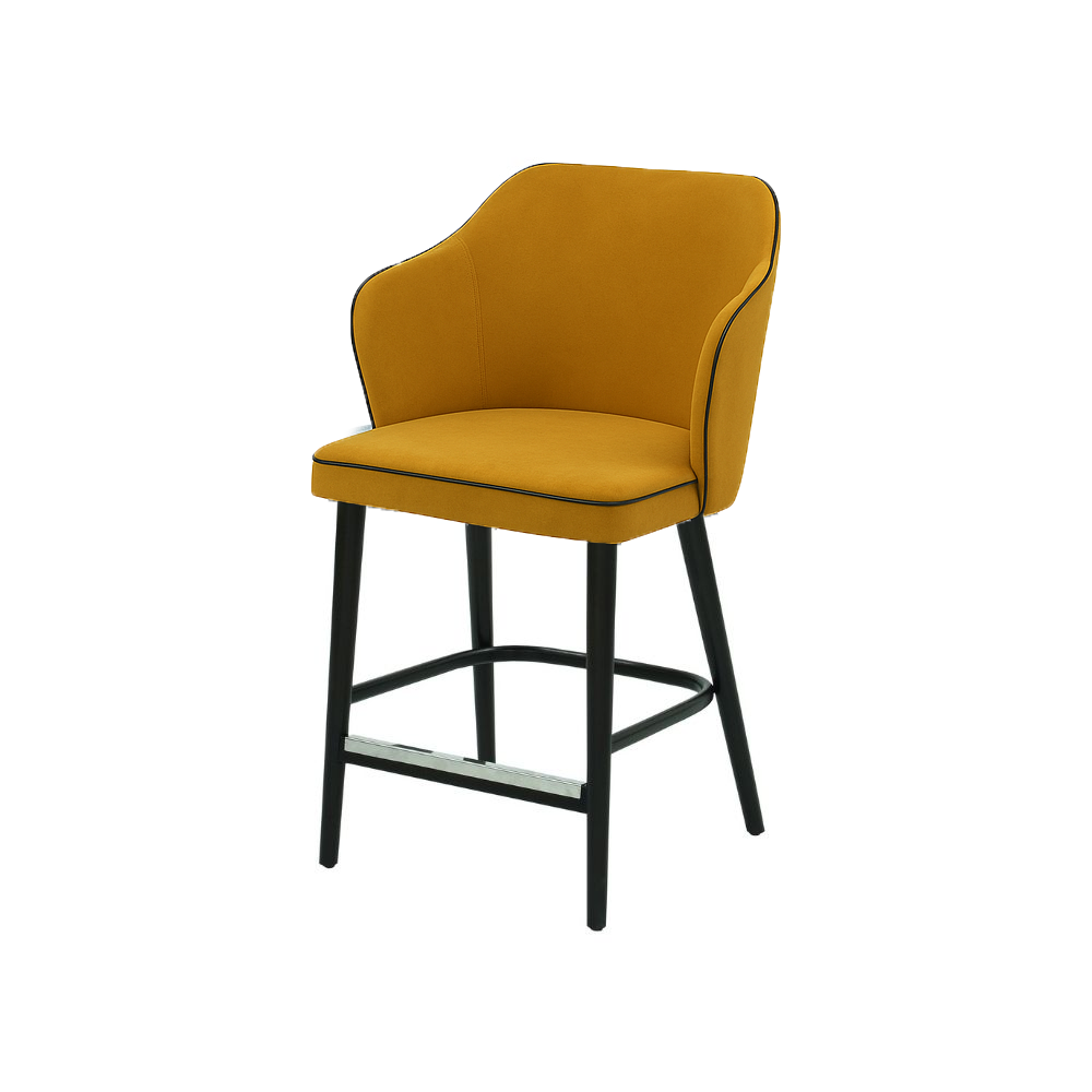 Scaun bar catifea BEJ | model ZEUS