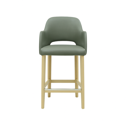 Scaun bar piele VERDE | model APRIL