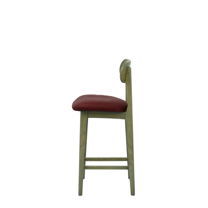 Scaun bar piele BEJ | model CLEO