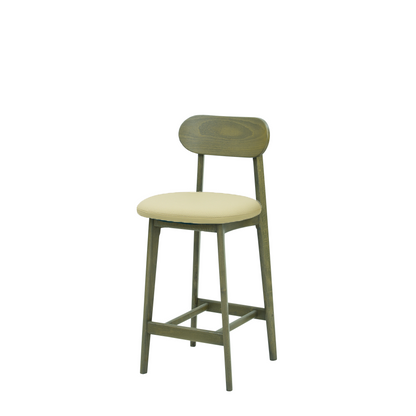 Scaun bar piele BEJ | model CLEO