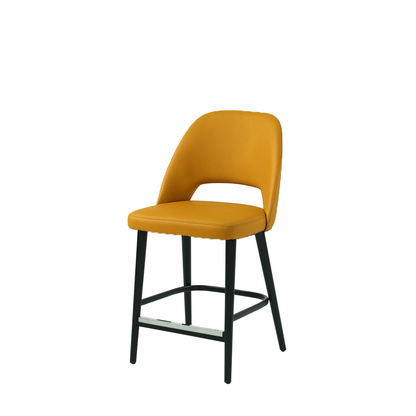 Scaun bar piele VERDE | model GABE