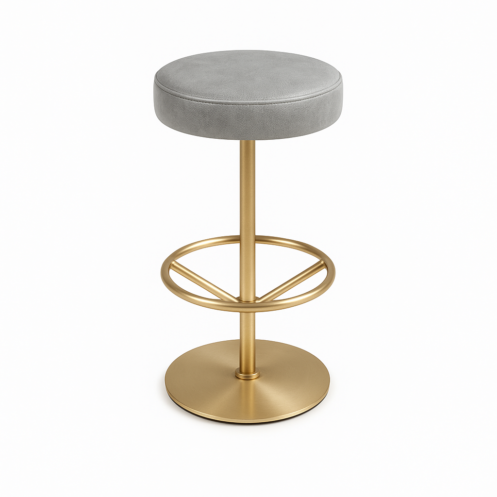 Scaun bar piele GRI | model JANA