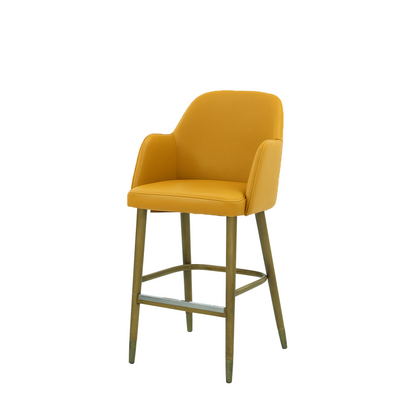Scaun bar piele GALBENA | model PINO