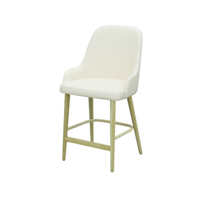 Scaun bar piele naturala BEJ | model ROCCO