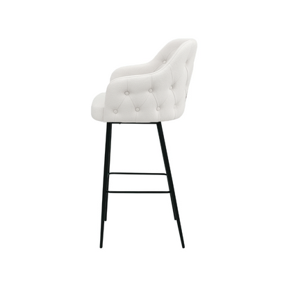 Scaun bar piele BEJ | model TEONA