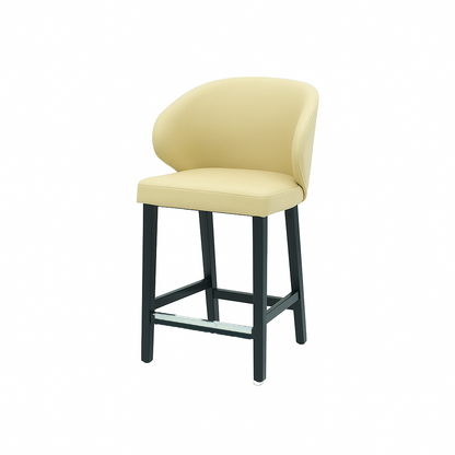 Scaun bar piele naturala GALBENA | model CAPRICE