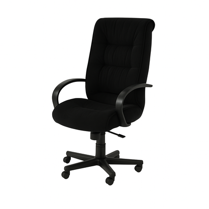 Scaun birou ergonomic catifea NEAGRA | model BIG STAR P