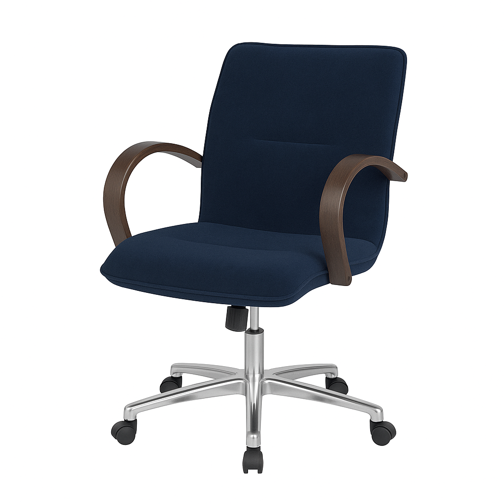 Scaun ergonomic catifea ALBASTRA | model OMEGA O