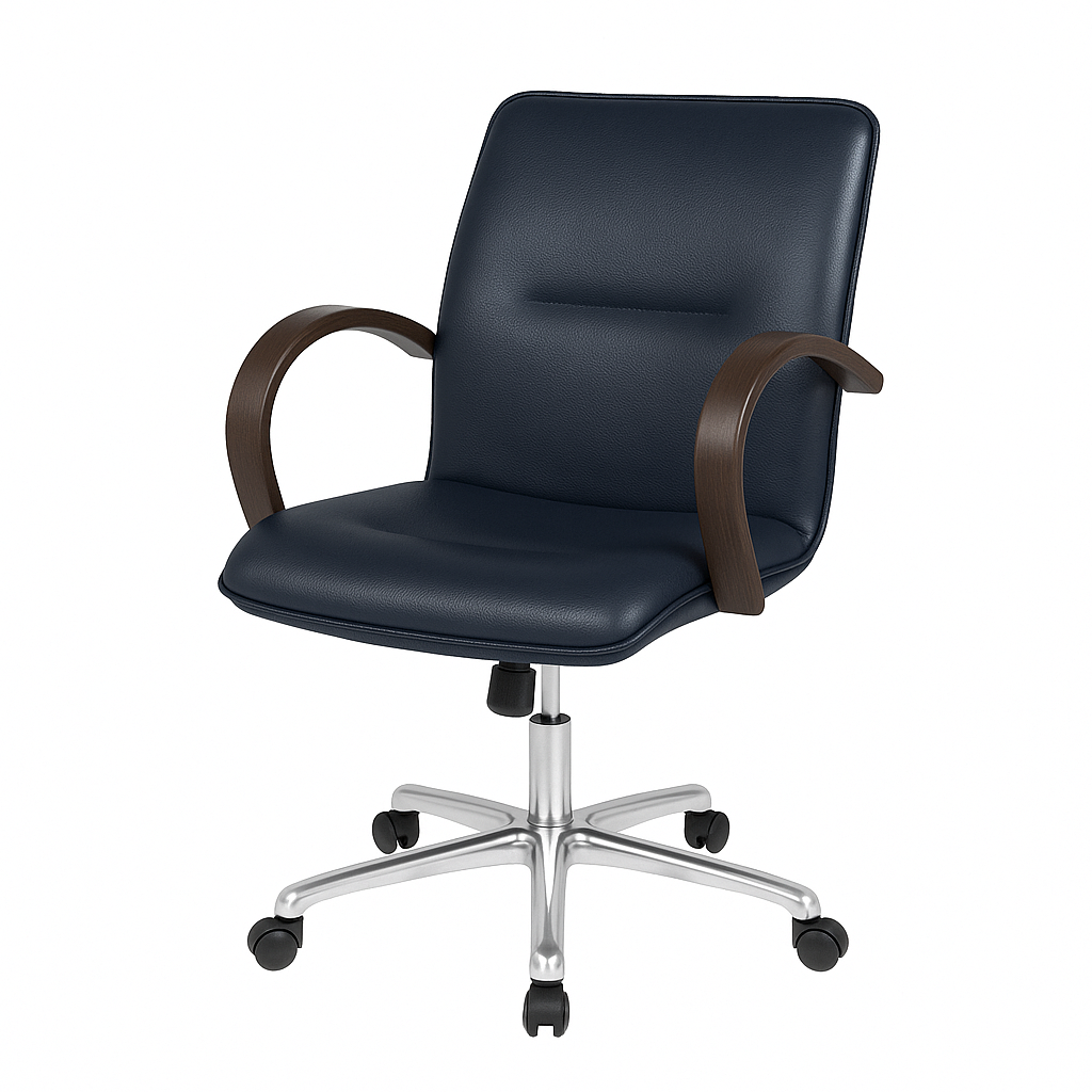 Scaun birou piele ALBASTRA | model OMEGA O