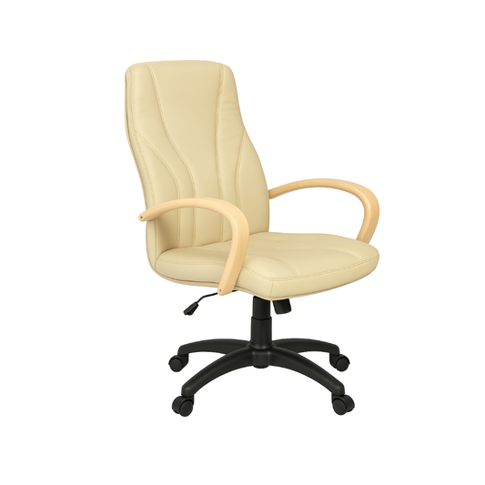 Scaun birou piele BEJ | model BETA P