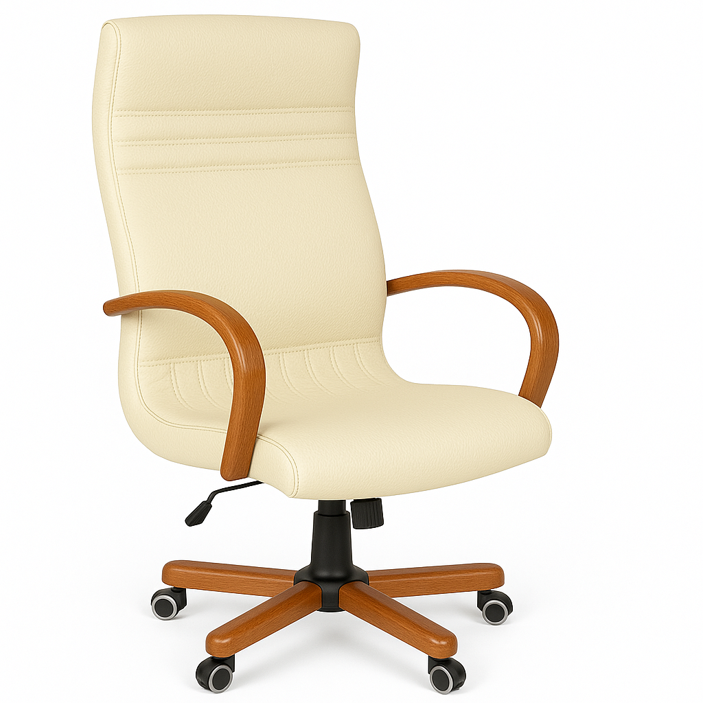 Scaun birou piele VERDE | model GOLD P