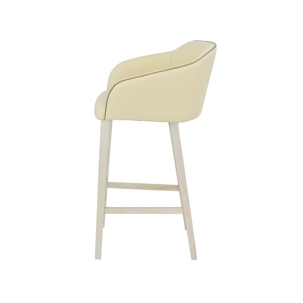 Scaun bar piele VERDE | model CROCO