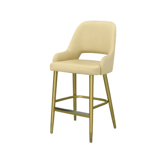 Scaun insula piele naturala BEJ | model HUGO