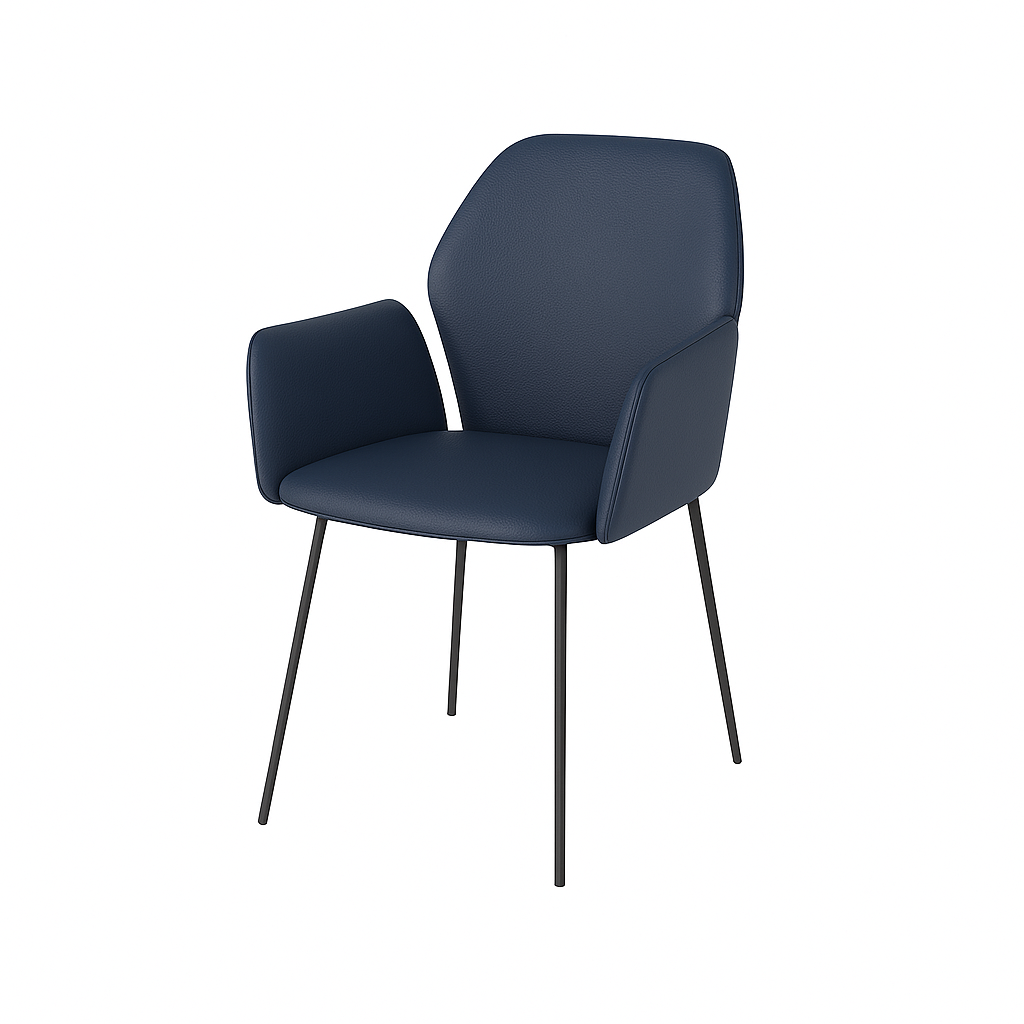 Scaun piele ALBASTRA | model PETRA